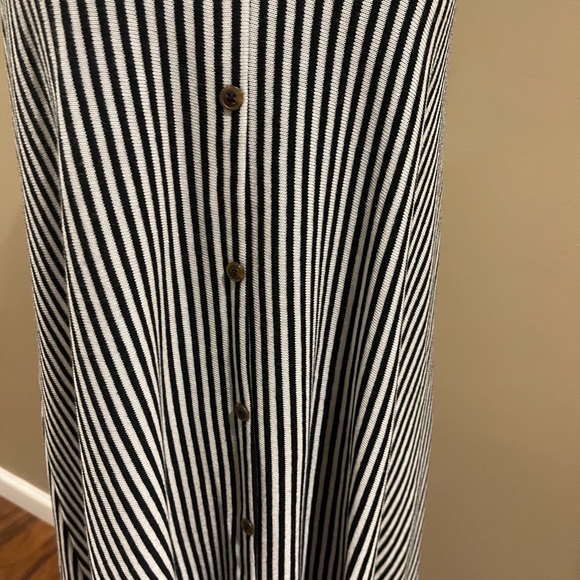 Z SUPPLY Talitha knit sleeveless dress black/white stripe Medium - Picture 3 of 5